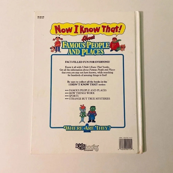 Vintage 90s Where Are They Book I Didnt Know That About Famous People and Places - Picture 4 of 16